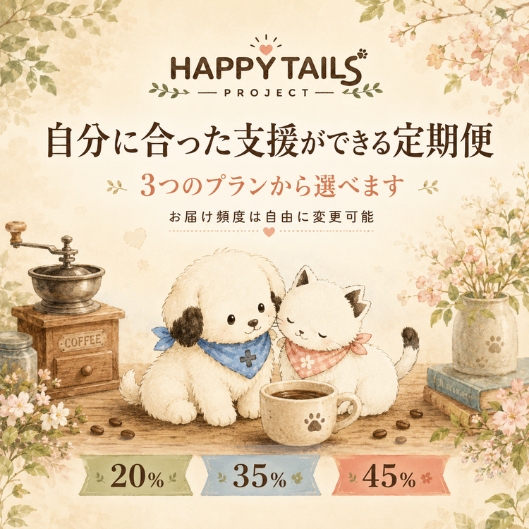 自分に合った支援が可能な定期便